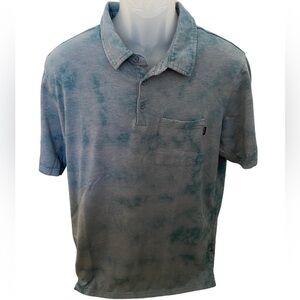 RIP CURL Surf Blue Grey Pocket Polo Shirt Men XL